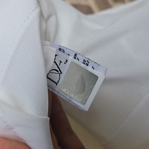 Diane von Furstenberg white front pockets mini dress Size 0 - Picture 3 of 6